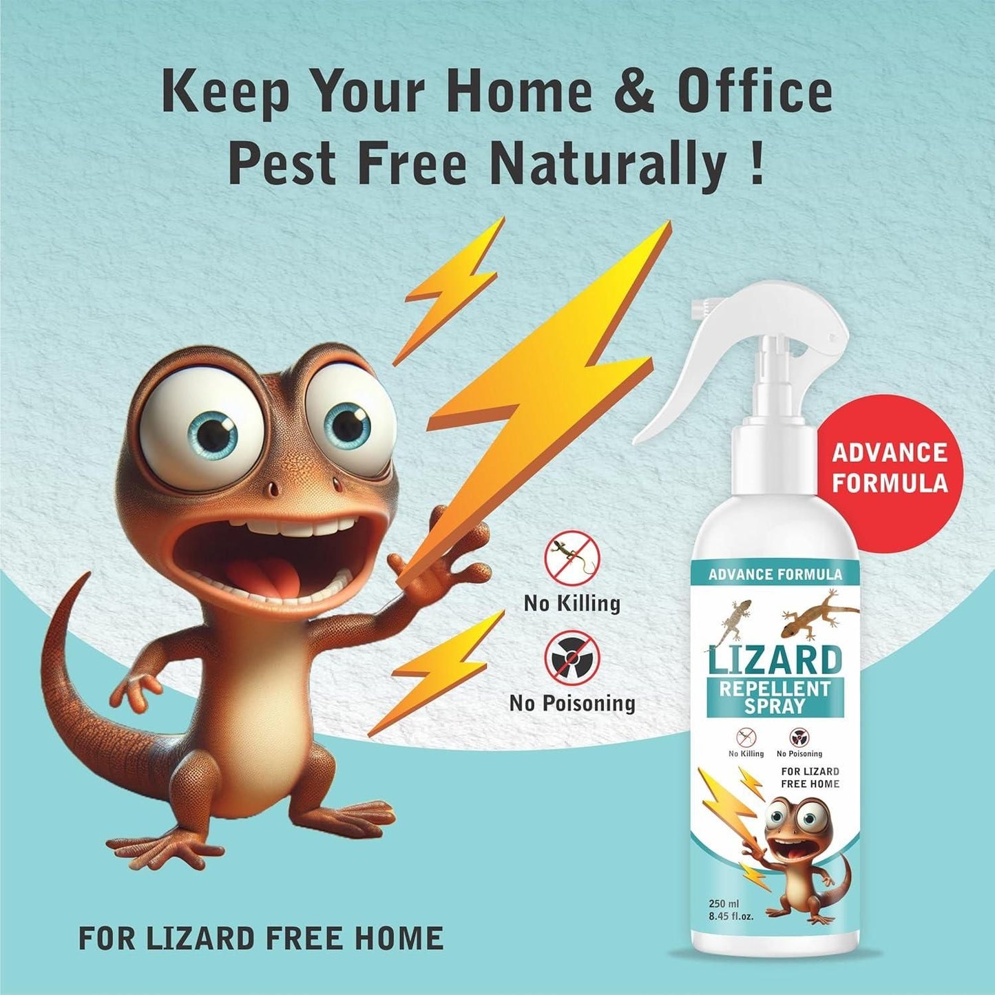 Lizard Repellent for Home Spray 250ML (BUY 1 GET 1 FREE)