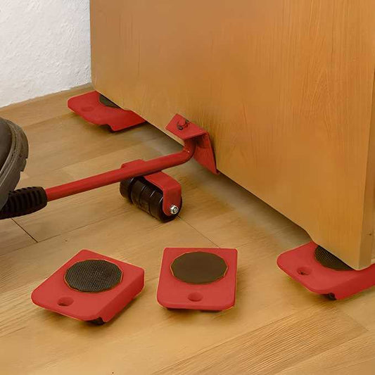 Furniture Movers Slider | 4 Pcs Furniture Lifter Mover Tool Set | 360° Rotational Pads | Heavy Duty Furniture Lifter and Mover | Lifting Tool for 150 KG
