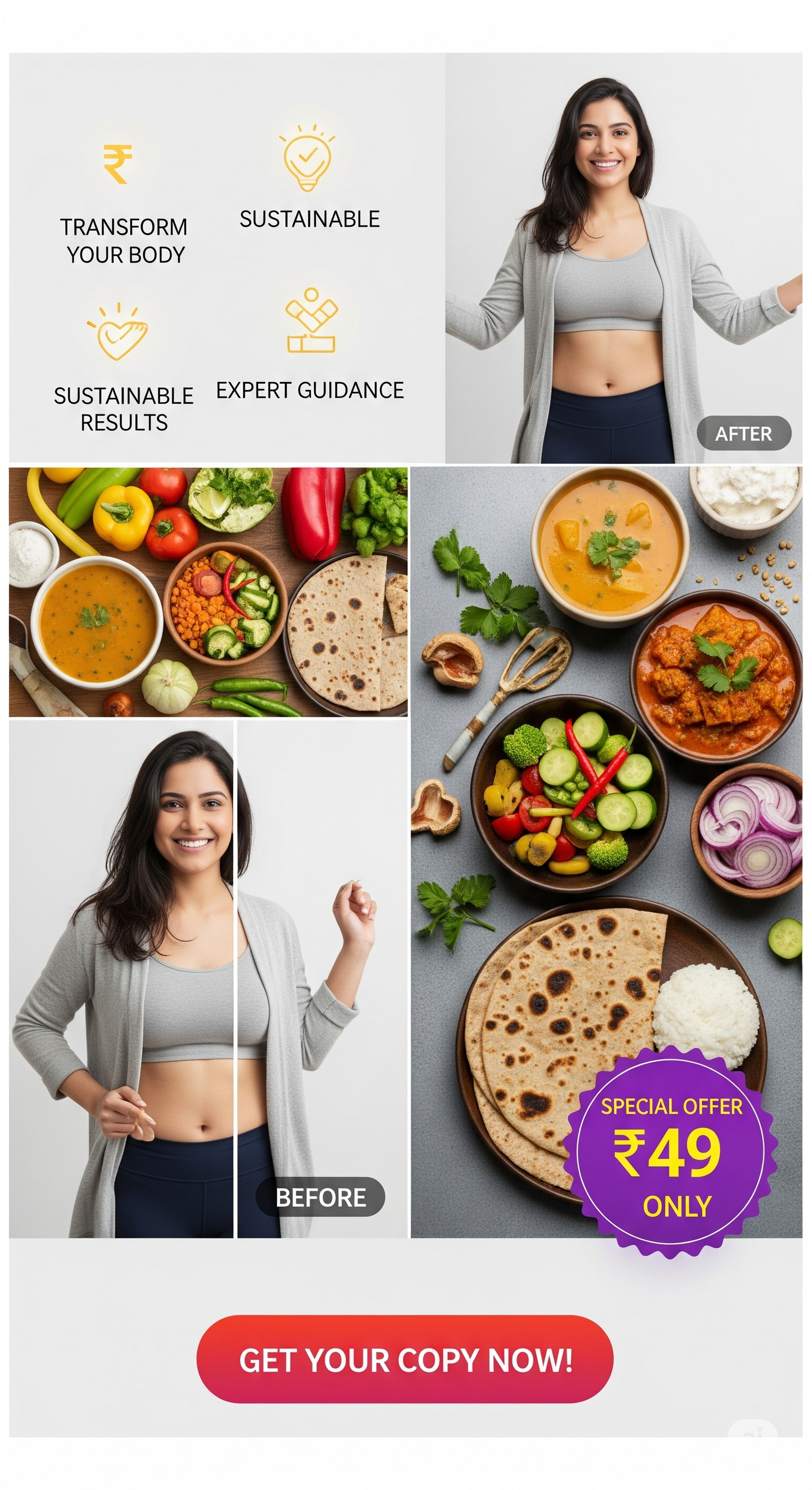 A 7-Day Clean Eating Meal Plan with Delicious, Desi Recipes