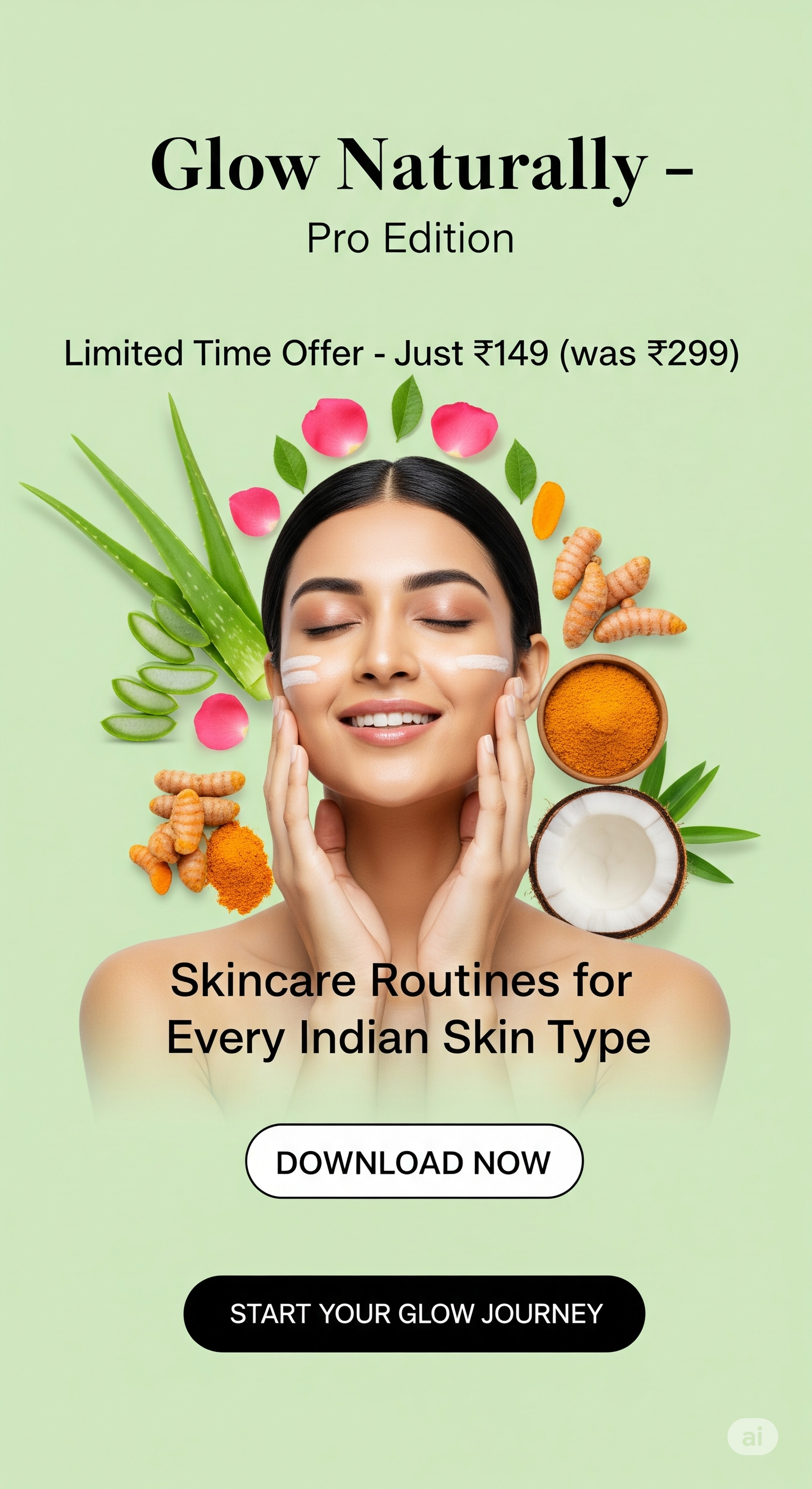 Glow Naturally (Pro Edition) –  Beauty & Skincare Routines for Every Indian Skin Type